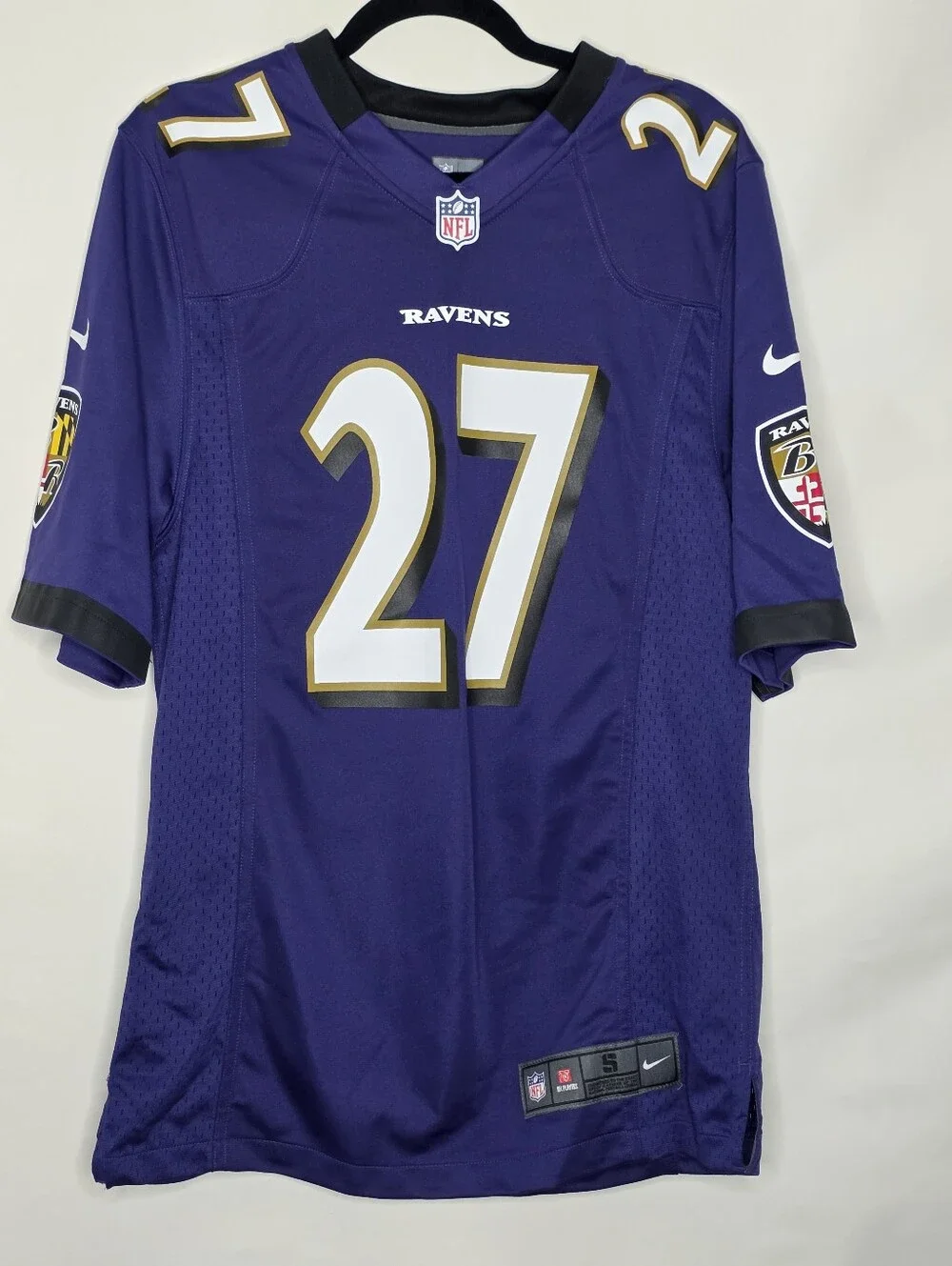 Nike‎ On Field Baltimore Ravens Ray Rice Jersey Size S Adult NFL V-Neck Pullover